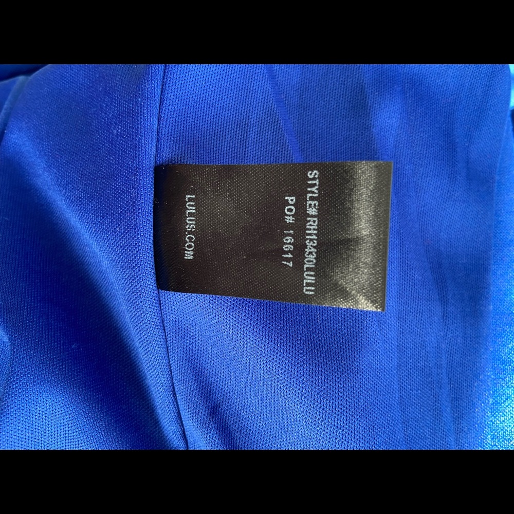 Lulu's Blue Midi Dress - Picture 8 of 8